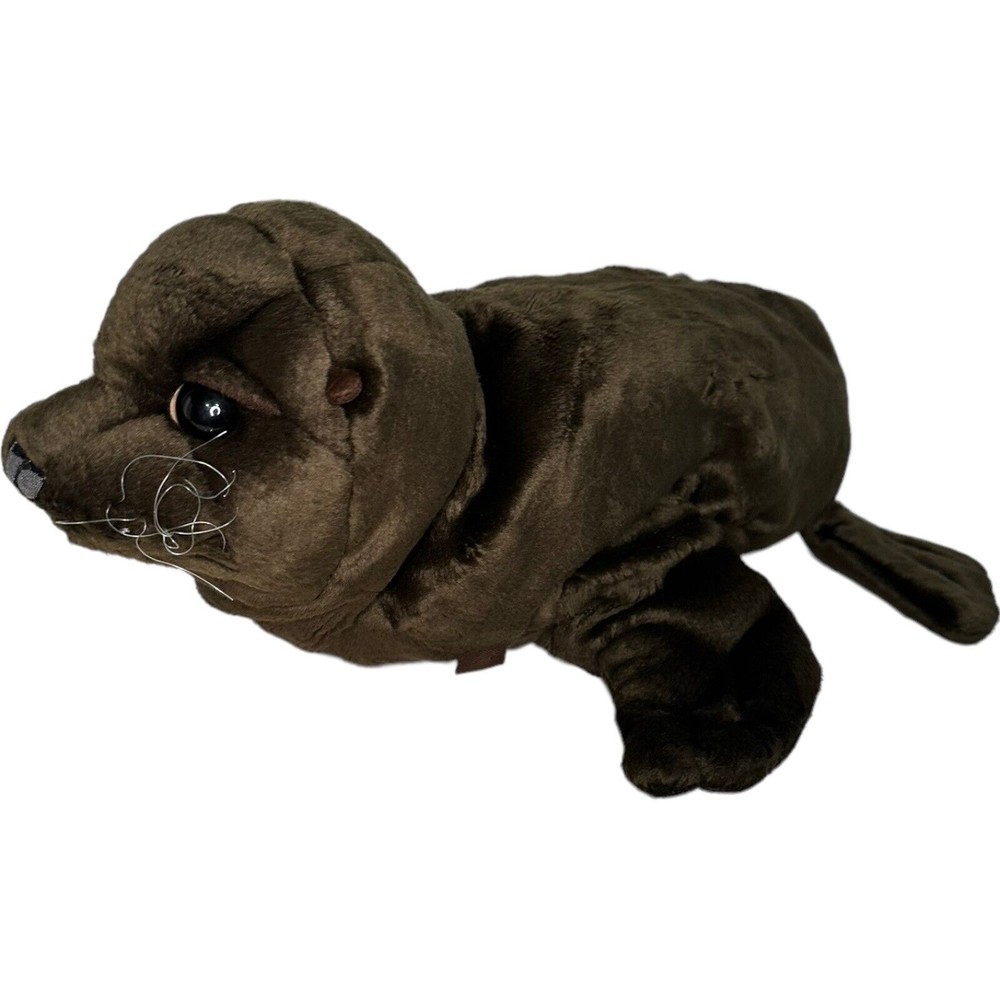 Rare Folkmanis Folktails Sea Lion Hand Puppet Full Body 18" Realistic Plush 18”